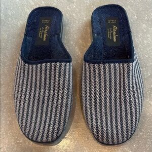 Classic French Blue and White Mule Slippers made by Airplum- never worn- size 39